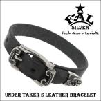 FAL ブレスレッド メンズ ブランド シルバー アンダーテイカー S バックル 革 レザーブレスレッド エフエーエル