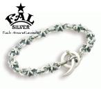 FAL ブレスレッド メンズ ブランド シルバー ゴシックスターミドルブレスレッドL 星 スター リンク Tバー エフエーエル