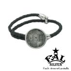 FAL ブレスレッド メンズ ブランド レザー 革 IVCトランプボタンレザーブレスレッド トランプ カード エフエーエル