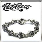 RAT RACE ブレスレッド メンズ ブランド シルバー オール クロスボーンスカル シルバー925 ラットレース