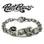 RAT RACE ブレスレッド メンズ ブランド シルバー メッセージオンリボン HATE シルバー925 ラットレース