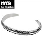 Ms collection バングル メンズ ブランド シルバー 羽根 フェザー ネイティブ ブレスレッド エムズコレクション