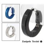 Zanipolo Terzini обруч серьги мужской хирургический нержавеющая сталь blue black 1P одна сторона уголок модный бренд The ni Polo tarutsi-ni