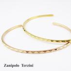 Zanipolo Terzini サージカルステンレス 天然ダイヤモンド シンプル スタッズ バングル ブレスレッド ステンレスアクセサリー ザニポロタルツィーニ