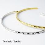 Zanipolo Terzini サージカルステンレス 天然ダイヤモンド シンプル スタッズ バングル ブレスレッド ステンレスアクセサリー ザニポロタルツィーニ