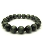 グリーンルチルクオーツ 数珠 ブレスレッド グリーンキャッツアイ ルチルクオーツ 10.5mm 18-19cm 天然石 パワーストーン 贈り物