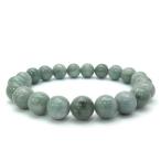 本翡翠 数珠 ブレスレッド 翡翠 9.3mm 18.5cm 天然石 パワーストーン ヒスイ 贈り物 誕生石 5月 ジェイド