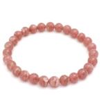 インカローズ 数珠 ブレスレッド アルゼンチン産 6.5mm 17cm 天然石 パワーストーン 贈り物 ロードクロサイト