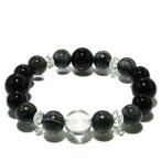 手彫り水晶12mm 数珠 ブレスレッド 戦国武将 新撰組 17cm天眼石 オニキス 平水晶 レディースM幕末 贈り物 水晶 クォーツ 誕生石