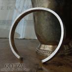 Quetzal バングル メンズ ブランド シルバー フラットバングル シルバー925 ケツアール ブレスレッド ケツァール