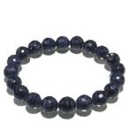 サファイア 数珠 ブレスレッド 128面カット 9.5mm 18cm 天然石 パワーストーン 贈り物 誕生石 9月 サファイヤ