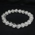 ホワイトファントムクォーツ 数珠 ブレスレッド 9mm 18.5cm 天然石 パワーストーン 白 水晶 贈り物 ファントムクォーツ