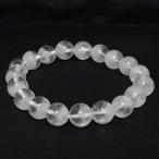 ホワイトファントムクォーツ 数珠 ブレスレッド 10.3mm 18.5cm 天然石 パワーストーン 白 水晶 贈り物 ファントムクォーツ