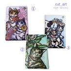 パスケース 猫柄 切り絵　cut　art