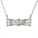 Yahoo! Yahoo!ショッピング(ヤフー ショッピング)リボン ネックレス ボリューム ダイヤモンド ネックレス ゴールド18金 オーダー