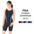 FILA フィラ 大きいサイズ 水着 フィットネス レディース オールインワン ワンピース 体型カバー LL 2L L M ママ ミセス シンプル スポーツ プール