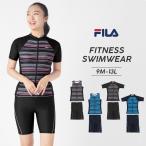 FILA フィラ レディース 水着 フィットネス セパレート 半袖 ノースリーブ 体型カバー プリント 柄 スポーツ タンキニ ママ ミセス お洒落 プール LL 2L L M