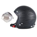 72JAM ジェットヘルメット&シールドセット STEALTH - マットブラック XLサイズ_60-62cm +開閉式シールド JCBN-03 JJ-16L
