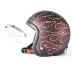 72JAM ジェットヘルメット&シールドセット STEALTH - レッド XLサイズ_60-62cm +開閉式シールド APS-01 JJ-22L