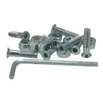 MASTERMIND тормозные колодки ma Индия винт шестиугольник 1 дюймовый ( SILVER ) скейтборд детали винт гайка 