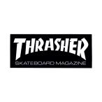 THRASHER Thrasher THRASHER LOGO STICKER MINI BLACK скейтборд скейтборд стикер наклейка стикер наклейка 