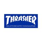 THRASHER Thrasher THRASHER LOGO STICKER MINI BLUE скейтборд скейтборд стикер наклейка стикер наклейка 