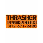 THRASHER Thrasher THRASHER DESTRUCTION ORANGE x BLACK скейтборд скейтборд стикер наклейка стикер наклейка 