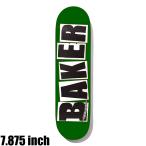 ショッピングBrand BAKER ベーカー BRAND LOGO GREEN 7.875 スケートボード デッキ