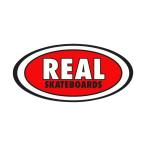 REAL настоящий TEAM CLASSIC OVAL MEDIUM RED/BLACK/WHITE скейтборд скейтборд стикер наклейка стикер наклейка 