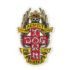 DOGTOWN собака Town RESPECT STICKER 10.1cm стикер наклейка 