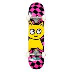 MEOW SKATEBOARDSmyaoMEOW BIG CAT CHECKER TWIST COMPLETE PINK 6.5 скейтборд скейтборд Complete готовый сборка товар комплект Kids детский 