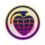 THUNDER サンダー GRENADE STICKER YELLOW-PINK-CLEAR スケートボード スケボー ステッカー シール ステッカー シール