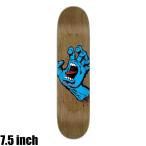 SANTACRUZ サンタクルーズ SCREAMING HAND 7.5 キッズサイズ (LT.BROWN) スケートボード デッキ