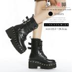 ショッピングブーツサンダル 【8cmヒール】ショートブーツ パンク風 厚底 レースアップブーツ レディース  ブーツ スタッズ ダンスシューズ カジュアル 靴 編み上げブーツ 日常 通勤