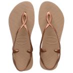 ショッピングhavaianas 【並行輸入品】Havaianas レディース ルナ ビーチサンダル, ローズゴールド, 11 Little Kid Women's Luna F