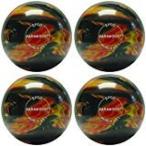 [ параллель импортные товары ]EPCO Candlepin Bowling ball Marbleized черный, красный &amp; желтый 4. мяч 4 1/