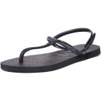 Havaianas レディース Tバーサンダル 4.5 US US サイズ_ 3.5 4.5 カラー_ ブラック Havaiana 並行輸入品