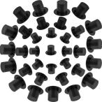 120 Pieces Mini Black Top Hats, Miniature Top Hats, Plastic Magi 並行輸入品