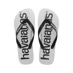 【並行輸入品】[Havaianas] ビーチサンダル Top Logomania ブラック///ホワイト 11/12 UK Havaianas