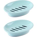 [ параллель импортные товары ]WYOK 2 Pack Soap Dish with Drain Soap Holder Easy Cleaning Soap