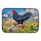 [ параллель импортные товары ]Caroline's Treasures PRS4060DDM Black Rooster Dish Drying Mat Ab