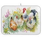 [ параллель импортные товары ]ZzWwR весна зеленый . курица самец курица всасывание . посуда сухой коврик 16 x 18 дюймовый микроволокно кухонный прилавок верх te