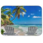 [ параллель импортные товары ]Summer Turquoise Sea Palm Dish Drying Mat Beach Chairs Sandy Dry