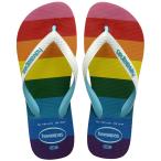 【並行輸入品】Havaianas (ハワイアナス) メンズ Top Pride Sole ビーチサンダル, レインボー, 9 10 Havaia