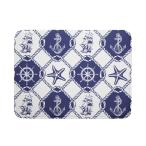 [ параллель импортные товары ]Vintage Nautical Sailboat Anchor Dish Drying Mat Countertop 18x2