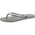 ショッピングハワイアナス Havaianas (ハワイアナス) レディース スリム パーティー ビーチサンダル, グレー(Ice Grey), 7 8 Ha 並行輸入品