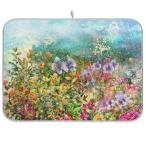 [ параллель импортные товары ] кухонный прилавок для всасывание . посуда сухой коврик весна. цветок микроволокно сухой накладка счетчик верх для двусторонний осушитель коврик S