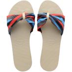 ショッピングハワイアナス (ハワイアナス) Havaianas レディース You St. Tropez ビーチサンダル, ベージュ/ネイビーブルー, 9  並行輸入品