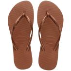 ショッピングhavaianas Havaianas スリムビーチサンダル, さび/メタリック銅。, 5 6 Havaianas Women's Slim Flip 並行輸入品