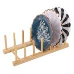 [ параллель импортные товары ]Jiawu тарелка подставка 100% натуральный бамбук посуда сухой подставка посуда осушитель подставка 6 слот имеется из дерева plate подставка держатель кухня 